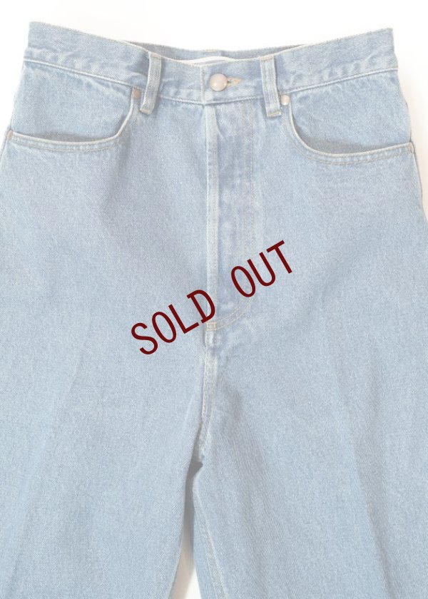 画像4: Cristaseya　 04ED-K　 BLEACHED DENIM HIGHWAISTED JEANS　 col.BLEACHED INDIGO