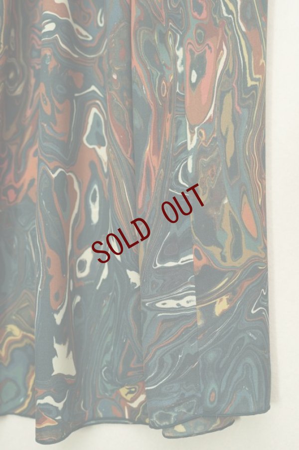 画像4: Dessin de mode　 ギャザーマキシスカート　 col.GREEN MARBLE