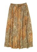 Dessin de mode　 ギャザーマキシスカート　 col.BROWN MARBLE