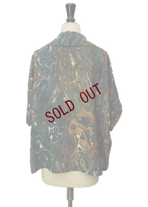 画像5: Dessin de mode　 カプリシャツ　 col.GREEN MARBLE