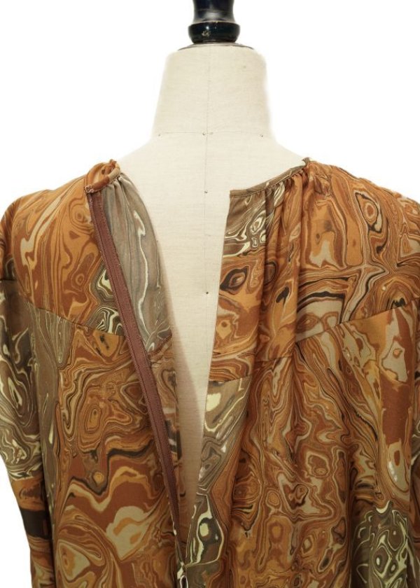 画像7: Dessin de mode　 ケープワンピース　 col.BROWN MARBLE