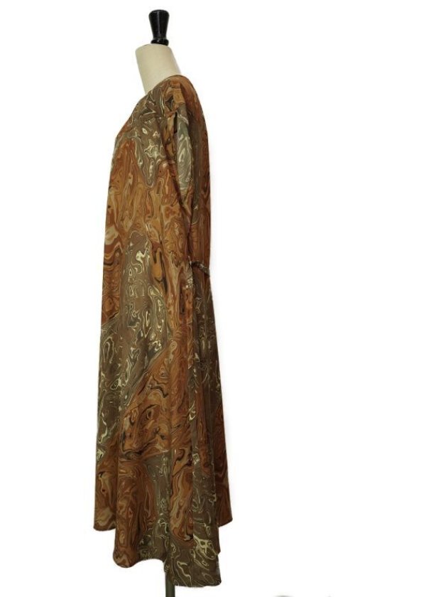 画像5: Dessin de mode　 ケープワンピース　 col.BROWN MARBLE