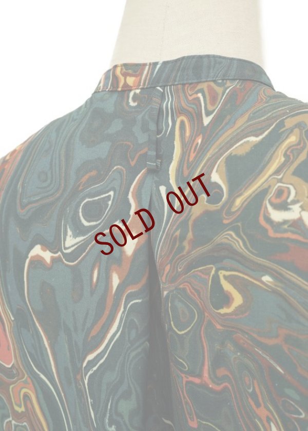 画像7: Dessin de mode　 フレンチスリーブシャツ　 col.GREEN MARBLE