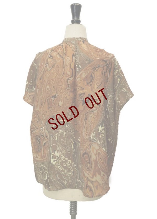 画像5: Dessin de mode　 フレンチスリーブシャツ　 col.BROWN MARBLE