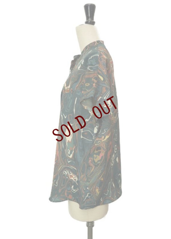 画像5: Dessin de mode　 フレンチスリーブシャツ　 col.GREEN MARBLE