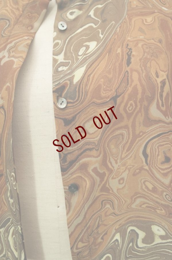 画像6: Dessin de mode　 フレンチスリーブシャツ　 col.BROWN MARBLE