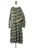 画像1: pas deux pareils　 KYOTO MARBLE　 ケープギャザーワンピース　 col.BLACK SHELL (1)