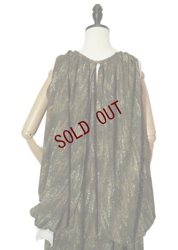 画像8: pas deux pareils　 KYOTO MARBLE　 ケープギャザーワンピース　 col.STARDUST