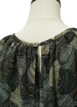 画像13: pas deux pareils　 KYOTO MARBLE　 ケープギャザーワンピース　 col.BLACK SHELL (13)