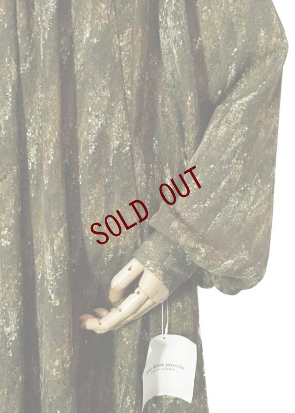 画像9: pas deux pareils　 KYOTO MARBLE　 ケープギャザーワンピース　 col.STARDUST