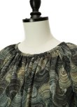 画像12: pas deux pareils　 KYOTO MARBLE　 ケープギャザーワンピース　 col.BLACK SHELL (12)