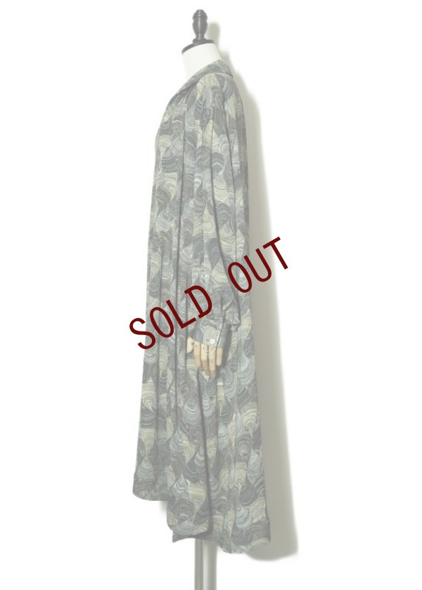 画像5: pas deux pareils　 KYOTO MARBLE　 Aラインワンピース　 col.BLACK SHELL