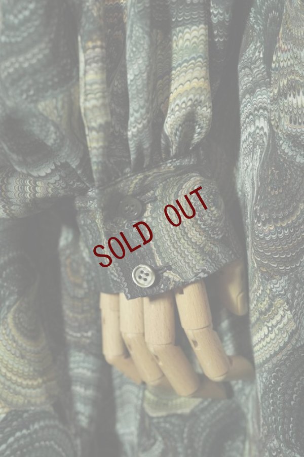 画像7: pas deux pareils　 KYOTO MARBLE　 Aラインワンピース　 col.BLACK SHELL