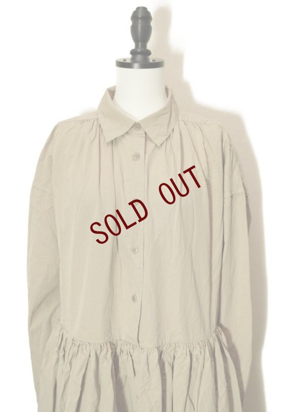 画像4:  CASEY CASEY　 18FR365  YUKARI DRESS PAPER COTTON　 col.BEIGE