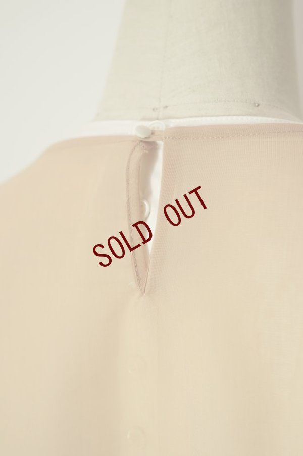 画像7: TENNE HANDCRAFTED MODERN　 LAYERD BALLOON DRESS　 col. ORANGE / WHITE