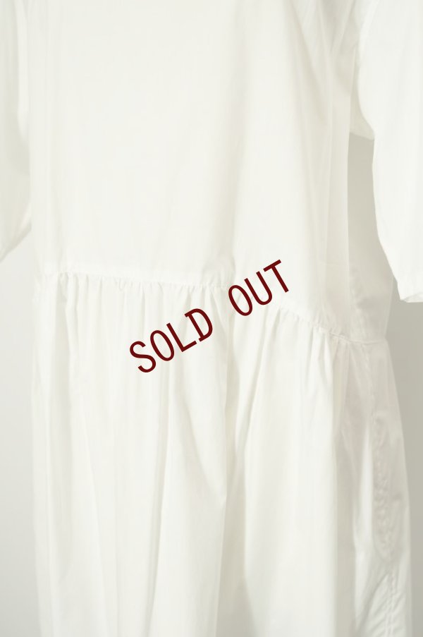 画像14: TENNE HANDCRAFTED MODERN　 LAYERD BALLOON DRESS　 col. ORANGE / WHITE