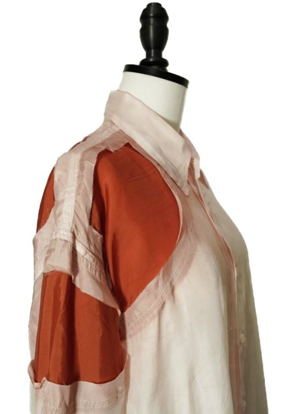 画像5: EDWARD CUMING　 CIRCLE WINDOW WIDE SHIRT　 col.BRICK/PINK