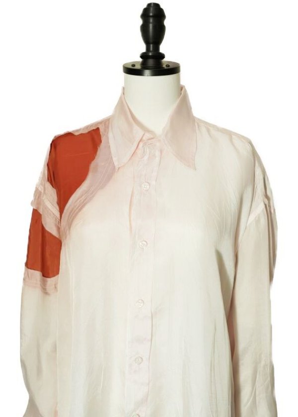 画像3: EDWARD CUMING　 CIRCLE WINDOW WIDE SHIRT　 col.BRICK/PINK