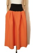 CFCL　 POTTERY SKIRT 1　 col.BLACK-ORANGE