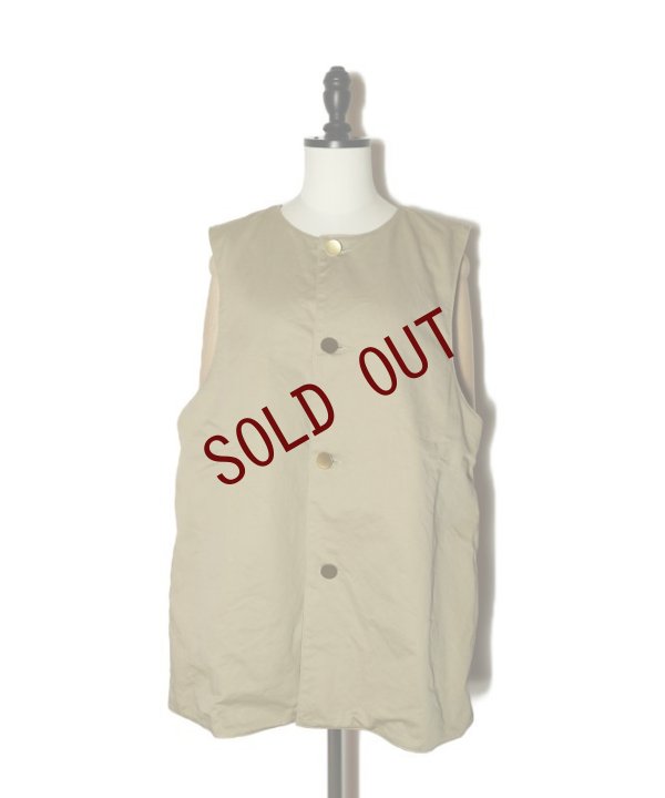画像2: Sans limite　 Jerkin Vest　 col. BEIGE