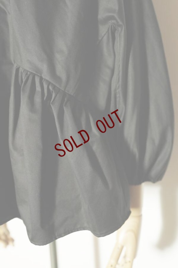 画像3: TENNE HANDCRAFTED MODERN　 VOLUME SLEEVE TUCK PULL-OVER　 col. BLACK