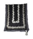 画像2: SILVANA MANETTI　 SILK WOOL STOLE　 col. GRAY / BLACK (2)