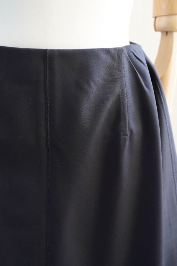 画像6: BOWTE　 WOOL MOHAIR DOSKIN NAVY ASYMMETRY SKIRT　 col.DK. NAVY