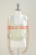  AURALEE　 KID MOHAIR SHEER KNIT TANK　 col. LIGHT GREEN