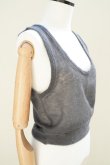 画像3:  AURALEE　 KID MOHAIR SHEER KNIT TANK　 col. DARK GRAY (3)