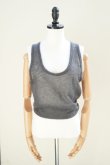 画像1:  AURALEE　 KID MOHAIR SHEER KNIT TANK　 col. DARK GRAY (1)