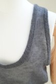 画像2:  AURALEE　 KID MOHAIR SHEER KNIT TANK　 col. DARK GRAY (2)