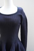 画像2: CFCL　 POTTERY GLITTER ROUNDNECK LONG SLEEVE DRESS　 col.NAVY-BLACK (2)