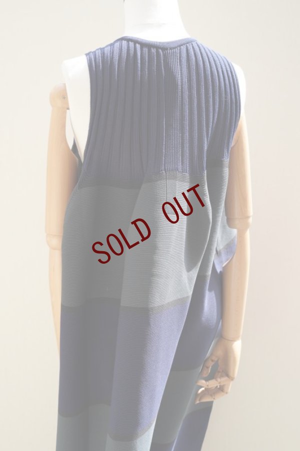 画像6: CFCL　 POTTERY SLEEVELESS BUST FLARE DRESS　 col.NAVY MULTI