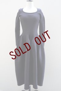 -50%  CFCL　 POTTERY GLITTER ROUNDNECK LONG SLEEVE DRESS　 col.NAVY-BLACK
