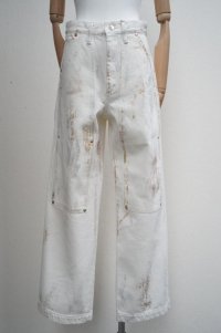 TANAKA　 WORK JEAN TROUSERS　 col.WHITE BUTTERFLY
