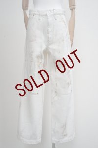 TANAKA　 WORK JEAN TROUSERS　 col.WHITE BUTTERFLY