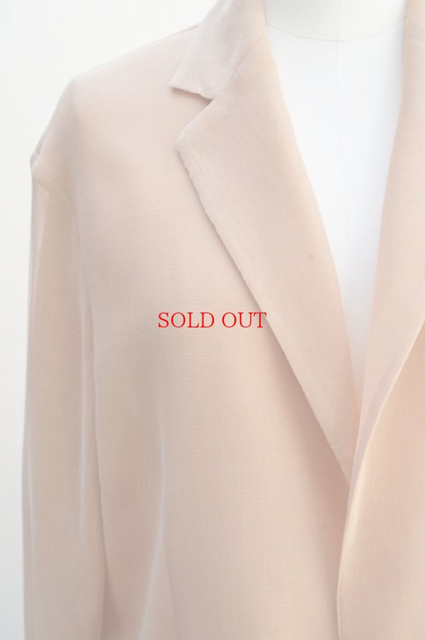 画像2:  AURALEE　 WOOL RECYCLE POLYESTER LENO SHEER JACKET　 col. PINK BEIGE