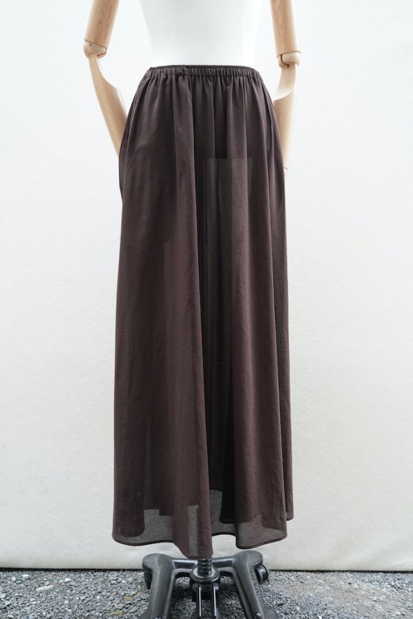 画像1: Cristaseya　 05VD-CO-DBR　 LONG SKIRT　 col.DARK ROWN