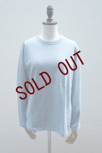 eleven 2nd　 Plain Cotton Jersey Long T-shirt　 col. Sky Blue