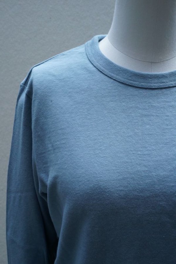 画像2: eleven 2nd　 Plain Cotton Jersey Long T-shirt　 col. Sky Blue