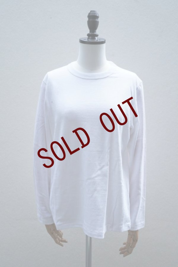 画像1: eleven 2nd　 Plain Cotton Jersey Long T-shirt　 col. White (1)