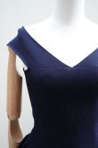 画像3: CFCL　 POTTERY HS OFF SHOULDER SWEETHEART DRESS　 col.NAVY (3)