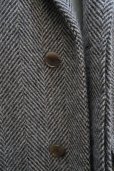 画像5:  AURALEE　 LAMA SHETLAND WOOL TWEED CHESTERFIELD COAT 　 col. KHAKI TWEED