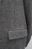画像11:  AURALEE　 LAMA SHETLAND WOOL TWEED OVER JACKET 　 col. KHAKI TWEED