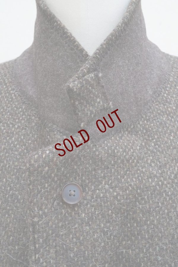 画像10:  AURALEE　 LAMA SHETLAND WOOL TWEED CHESTERFIELD COAT 　 col. BROWN TWEED