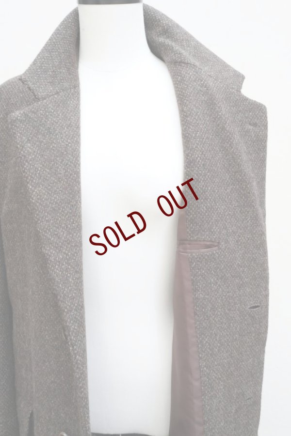 画像11:  AURALEE　 LAMA SHETLAND WOOL TWEED CHESTERFIELD COAT 　 col. BROWN TWEED