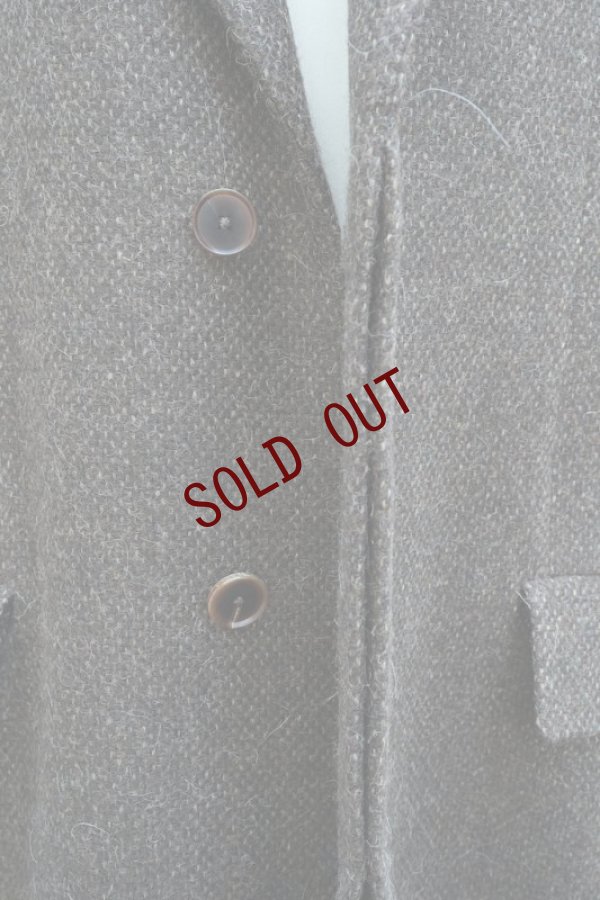 画像4:  AURALEE　 LAMA SHETLAND WOOL TWEED CHESTERFIELD COAT 　 col. BROWN TWEED