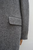 画像4:  AURALEE　 LAMA SHETLAND WOOL TWEED OVER JACKET 　 col. KHAKI TWEED (4)