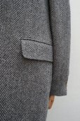 画像4:  AURALEE　 LAMA SHETLAND WOOL TWEED OVER JACKET 　 col. KHAKI TWEED