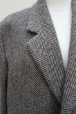 画像3:  AURALEE　 LAMA SHETLAND WOOL TWEED CHESTERFIELD COAT 　 col. KHAKI TWEED (3)